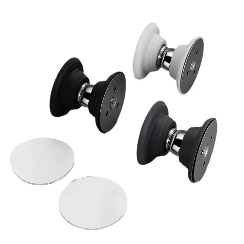 Carvallo Magnetisk Dörrstoppare | Utan borrning | Silikonstötdämpare 4,7 cm | Vindsäker & Väggvänlig Carvallo