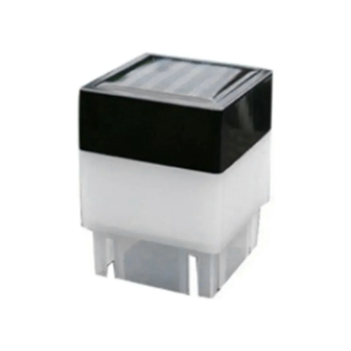 Carvallo YardGlow Solarlampa LED pelarlampa | Varmvitt ljus för trädgård & staket | Väderbeständig IP55 | 12 cm hög Carvallo