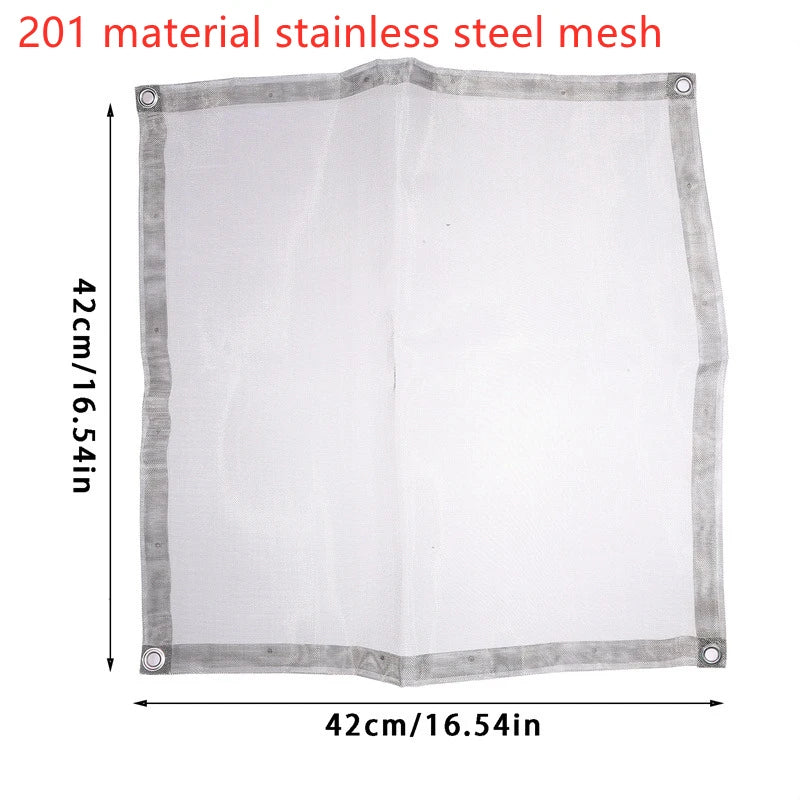 Carvallo Fällbar Utomhus Eldstad | Rostfritt Stål Eldställ med Nät | Bärbar & Värmeresistent | För Trädgård, Camping & Terrass Carvallo