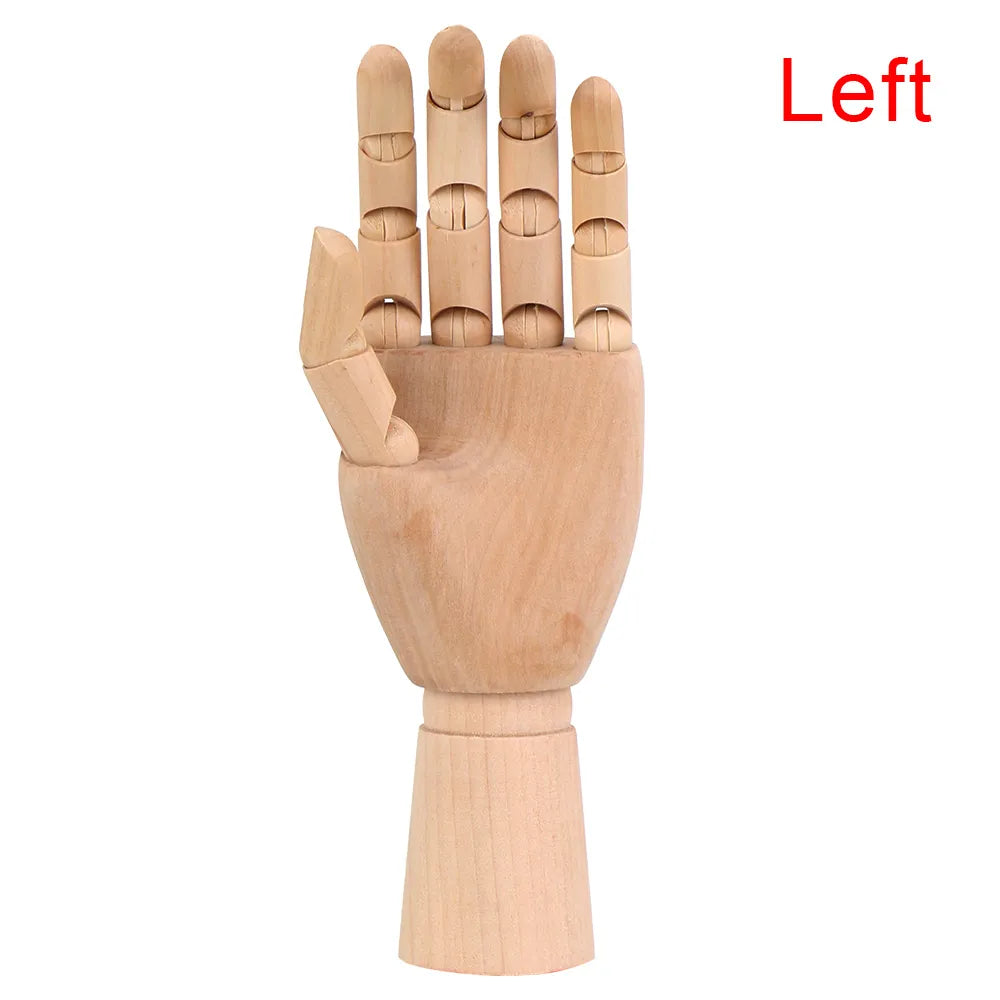 Trä Flyttbart Handmodell 25cm Modern Konst Referens Carvallo