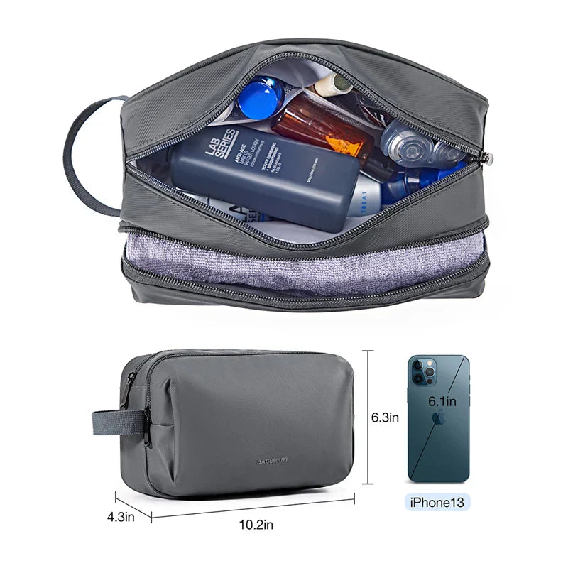 Carvallo Vattentät Kosmetiktasche för Damer & Herrar | Lätt Kulturväska i S/M/L | Resetillbehör för Personvård & Smink | Unisex Resa Organizer Carvallo