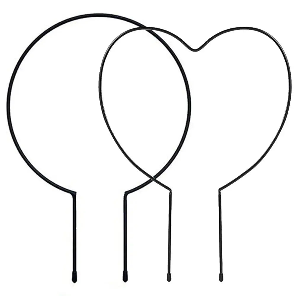 Carvallo Hjärtfomad Växtstöd av Järn | Stöd för Inomhusväxter & Trädgård | Dekorativ Växtstöd för Duvor, Klaterväxter & Blommor Carvallo