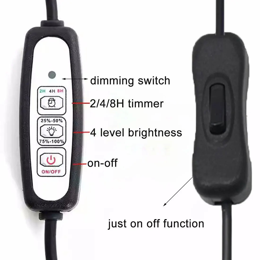 Carvallo USB växtlampa med stativ | Höjdjusterbar & Flexarm | 3W LED | Kallvitt ljus (6000K) | För inomhusväxter Carvallo