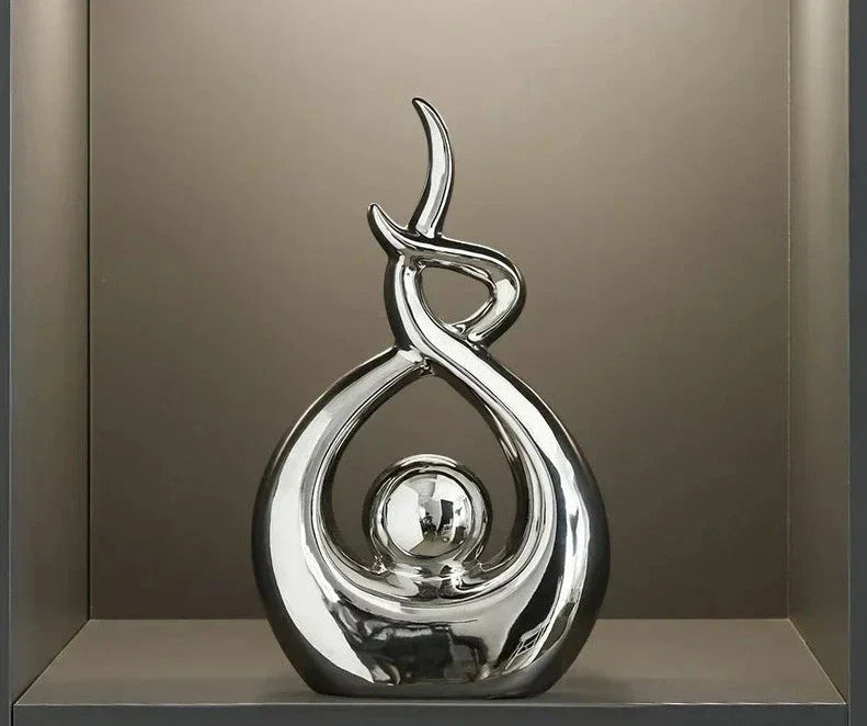 Modern keramikskulptur för stilfull heminredning och estetisk appell Carvallo