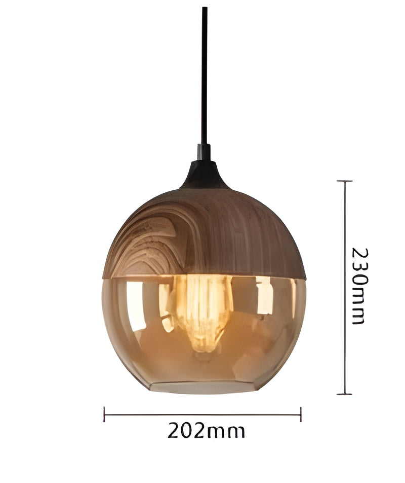 RusticLuxe Light - Vintage Hänglampa gjord av Trä Carvallo