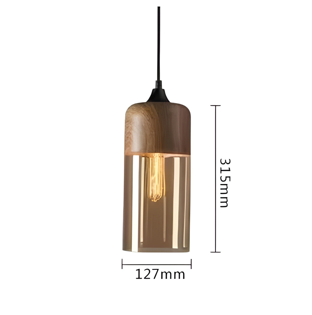 RusticLuxe Light - Vintage Hänglampa gjord av Trä Carvallo