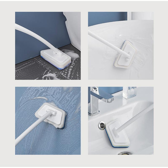 ScrubMaster - Ergonomisk väggborste för badrum med avtagbar svamp Carvallo