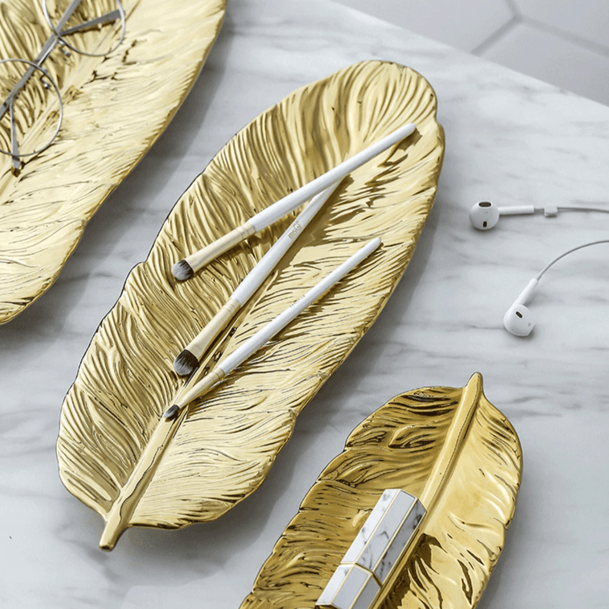 Bananblad keramiska tallrikar MILA Sverige