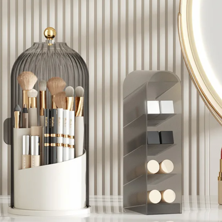 Carvallo – Lyxig Akryl Kosmetisk Organizer med 360° Rotation Carvallo