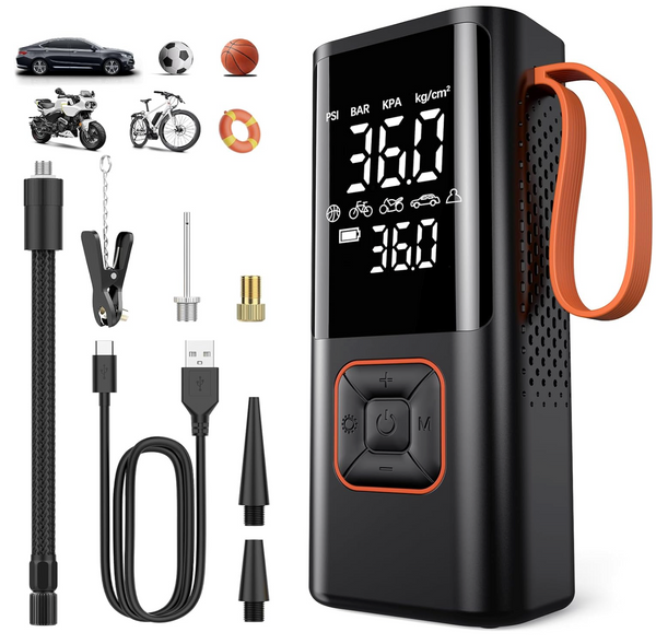 Trådlös Bärbar Luftkompressor för Bil, Motorcykel, Cykel & Boll Carvallo