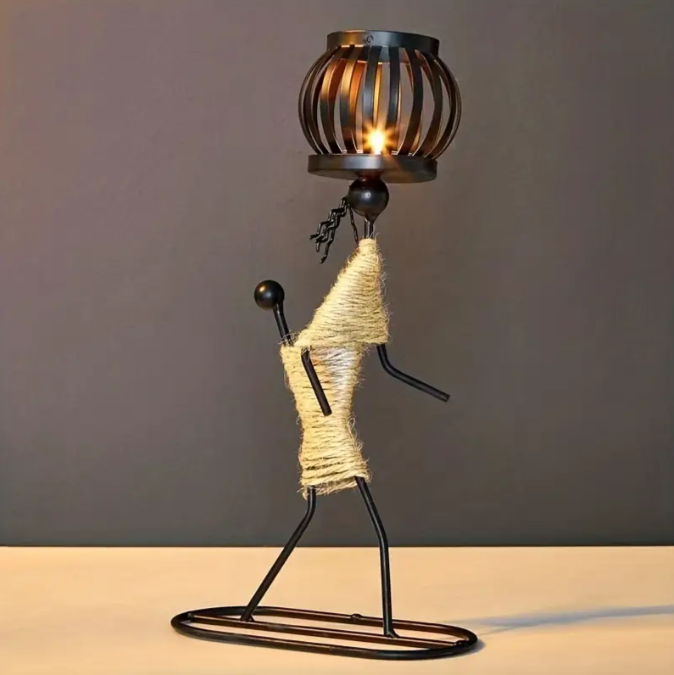 Vintage-inspirerad ljusstake Carvallo