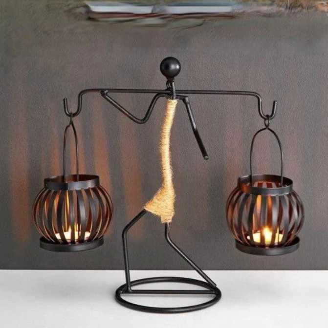 Vintage-inspirerad ljusstake Carvallo