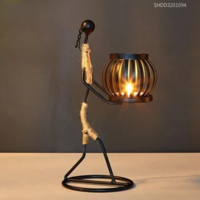 Vintage-inspirerad ljusstake Carvallo
