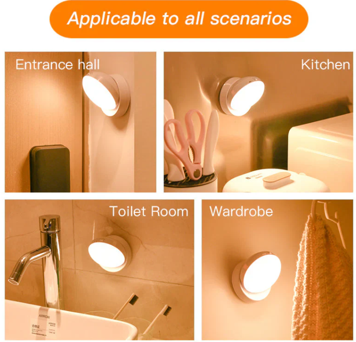 Smart rörelsesensor nattbelysning – Energibesparande och Automatisk Carvallo