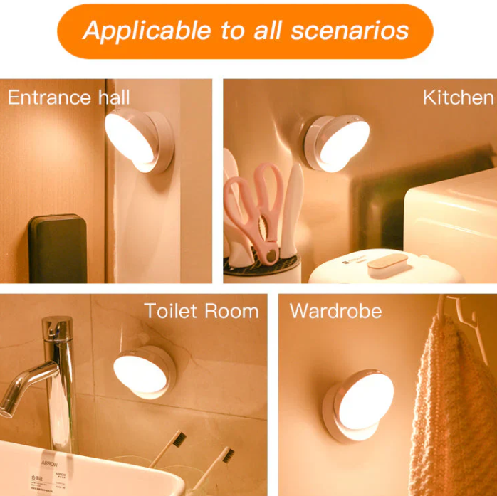 Smart rörelsesensor nattbelysning – Energibesparande och Automatisk Carvallo