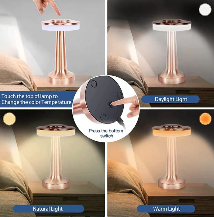 Tidlös Trådlös LED-Bordslampa Carvallo