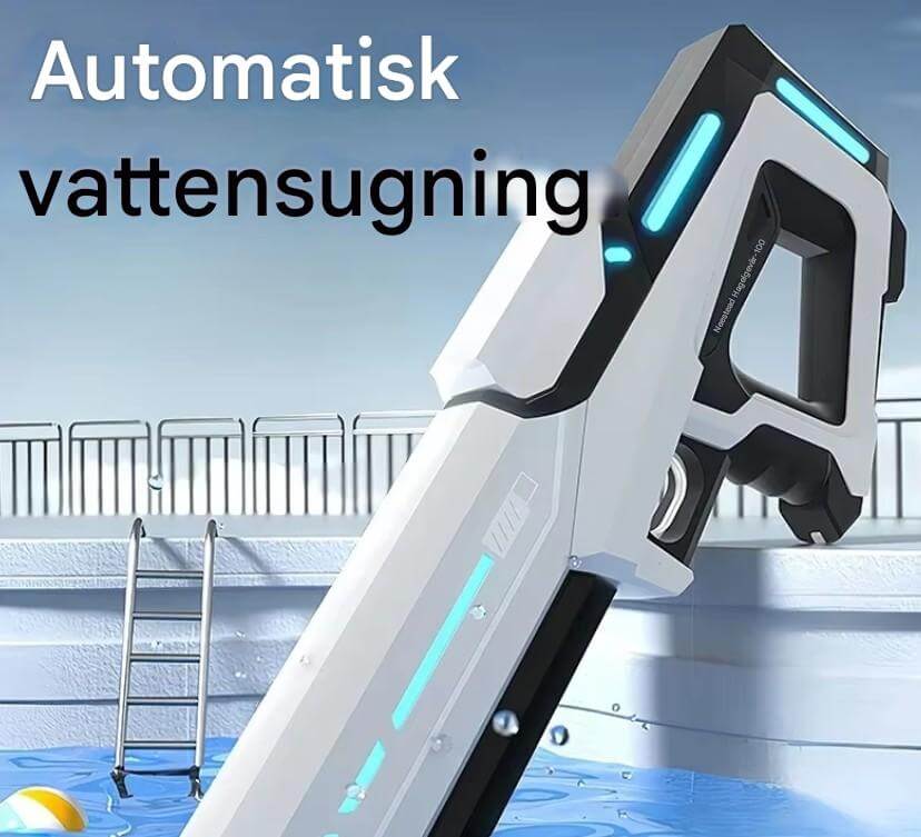 SplashForce – Automatisk Vattenkanon för Lek & Sommarspel | Elkraft, Lång Räckvidd och Massor av Action-Water Play Equipment-BB-Hemnix