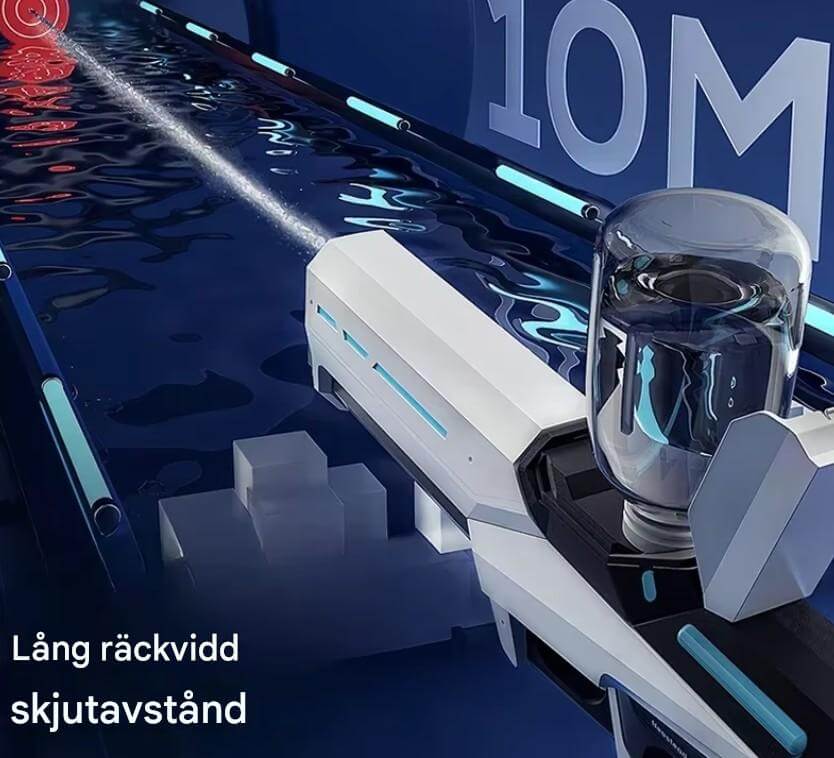 SplashForce – Automatisk Vattenkanon för Lek & Sommarspel | Elkraft, Lång Räckvidd och Massor av Action-Water Play Equipment-BB-Hemnix