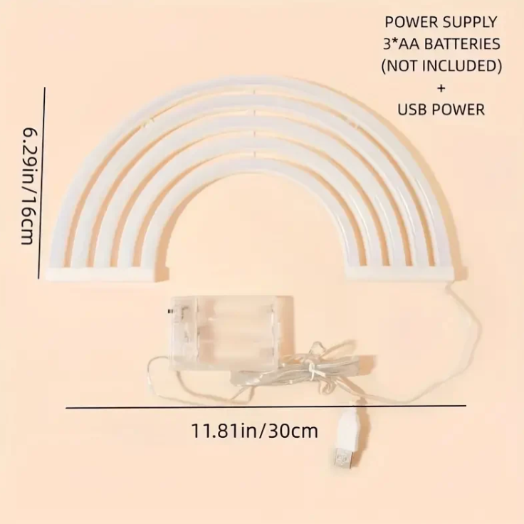 Färgglad regnbågsstämningslampa Carvallo
