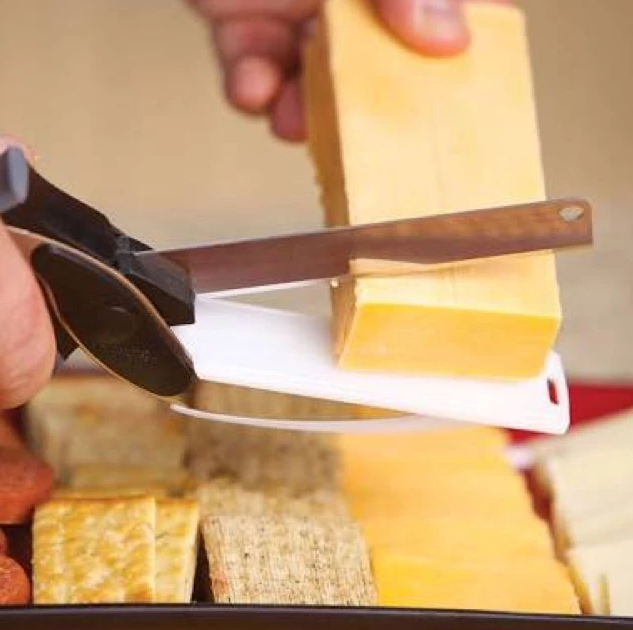 2-i-1 kökskniv skärbräda Carvallo