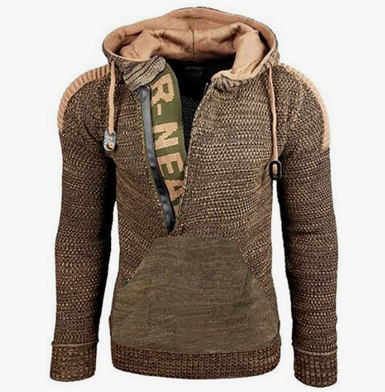 Herr Tröja Vintage Stil Varm Akryl Hemnix