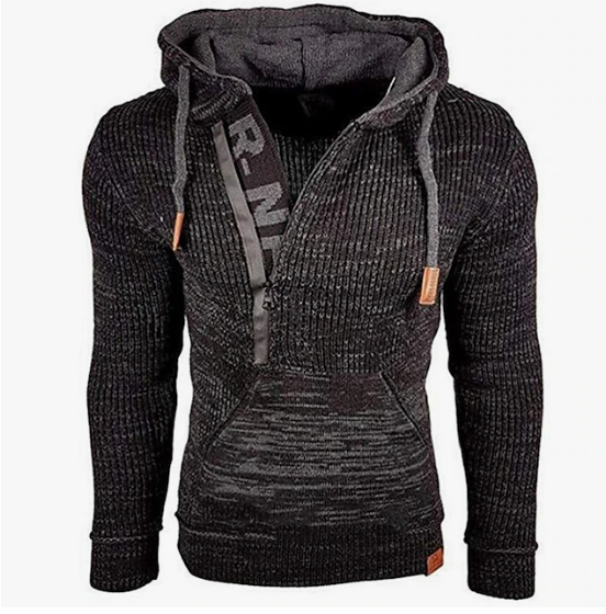 Herr Tröja Vintage Stil Varm Akryl-Herrtröjor-Hemnix-Svart-S-Hemnix