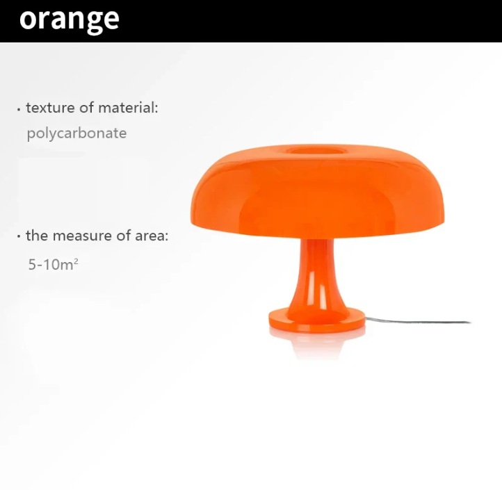 Modern Designer LED Mushroom Table Lamp – Minimalistic for Bedroom & Living Room Carvallo