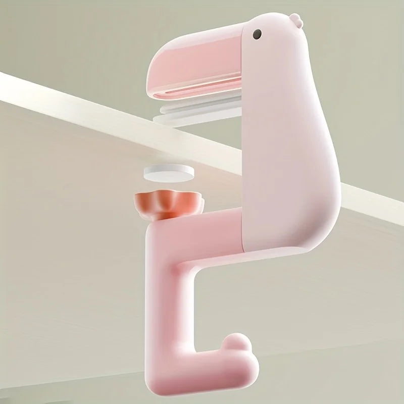 Carvallo QuackHook | Anka-design krokar för bordskant | Ingen borrning | Platsbesparande upphängning för väska och ryggsäck Carvallo