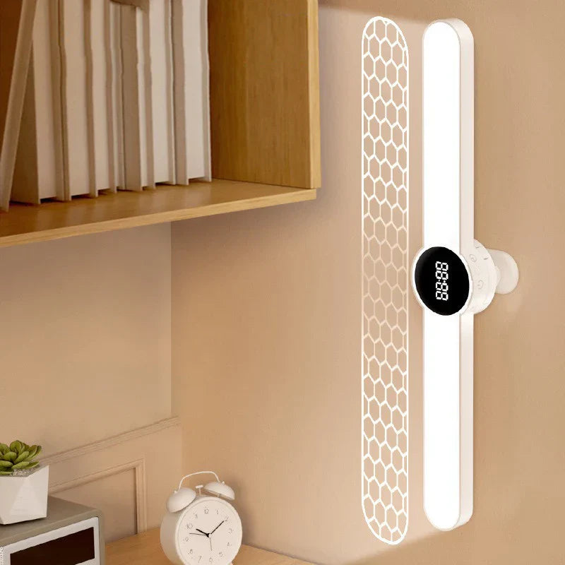 Carvallo-skrivbordslampa ClarioMag | Med klocka & väckarklocka | Magnetisk & USB-uppladdningsbar | Steglöst dimbar | 35 cm Carvallo