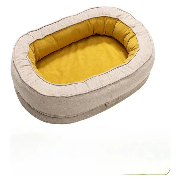 PupDreams Säng - Mjuk & Andningsbar Ortopedisk Stor Hundsäng Carvallo