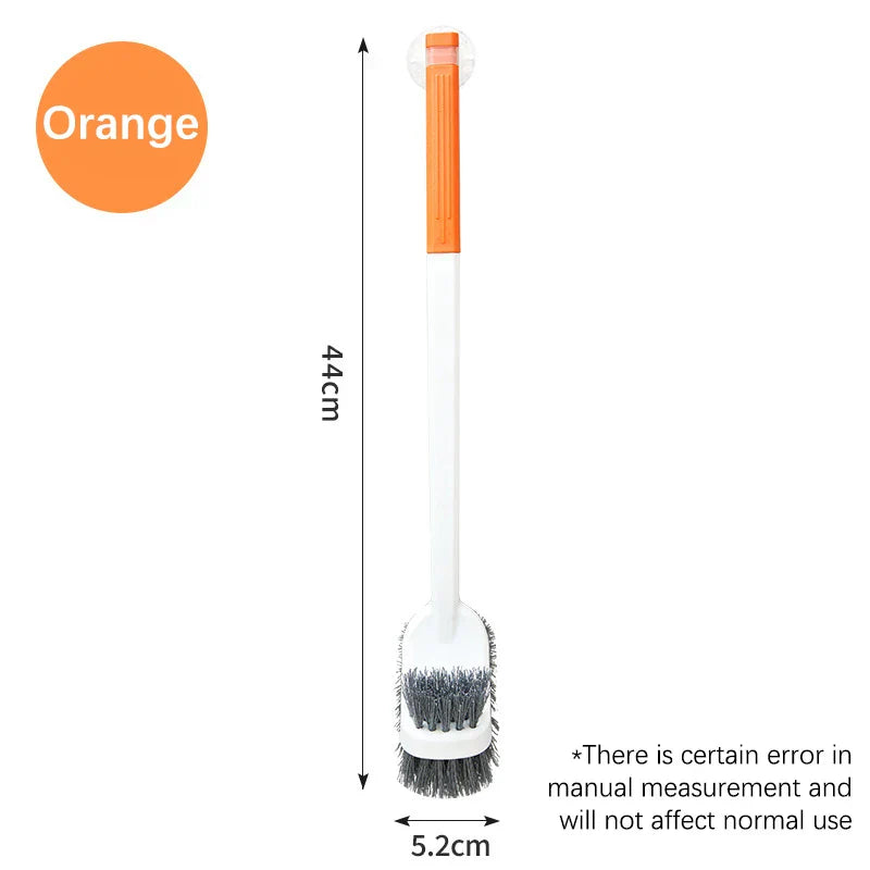 Carvallo WC-borste | Dubbelsidig toalettborste med långt handtag | Djup rengöring & Hygienisk | Platsbesparande hängande Carvallo