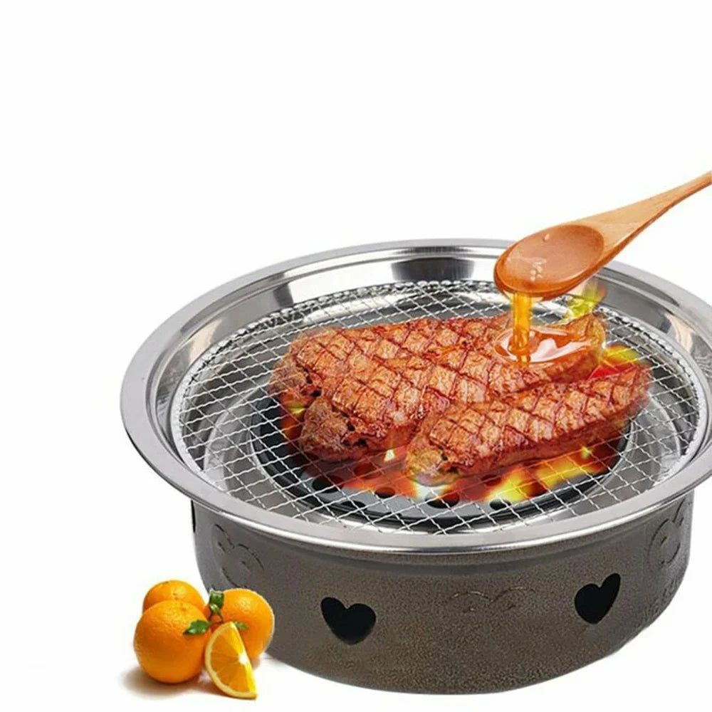 Carvallo BBQ Grillgaller | Rostfri grillgaller för camping & kök | Rostbeständig & värmebeständig | 30 x 25 cm Carvallo