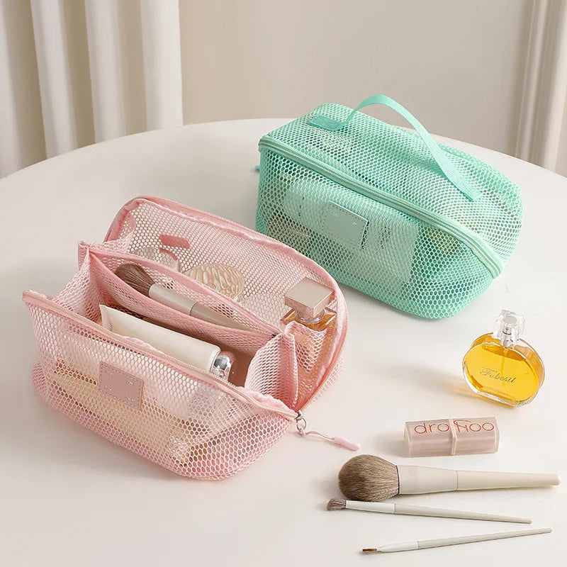 Carvallo ClarityBag Mesh | Transparent & Rymlig | 23 × 11 × 11 cm | För Resor & Vardag Carvallo