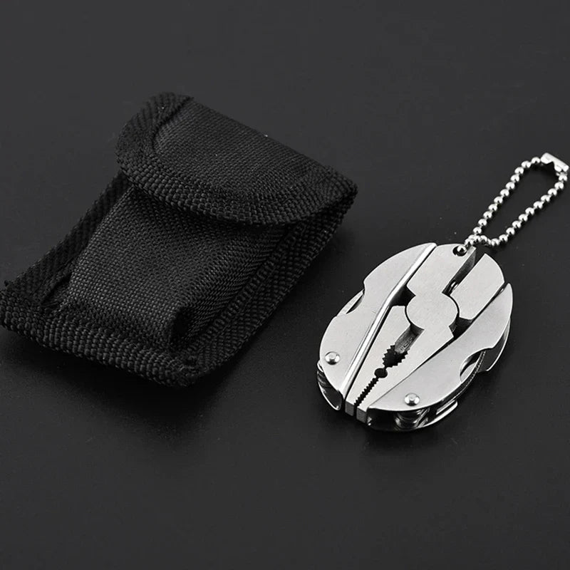 Carvallo-Multitool TrekMate | Fällbar tång med kniv | Nyckelringsformat | Utomhus och camping Carvallo