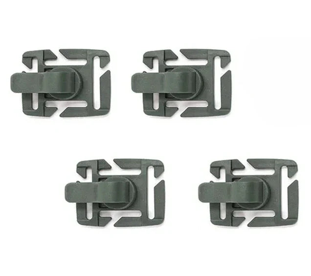 Carvallo Schlauchhalter Clip för dryckessystem | 360° roterbar | MOLLE-kompatibel | För ryggsäck, utomhus & camping | Lätt & Robust Carvallo