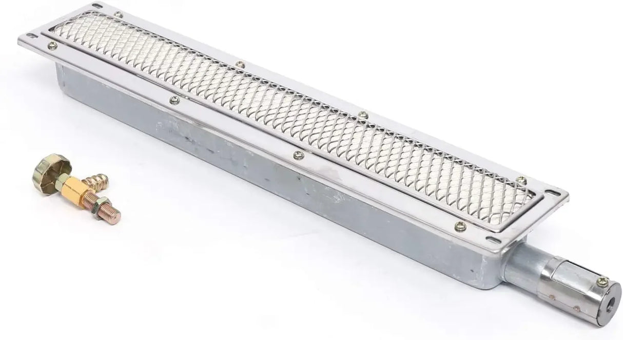 Carvallo Gasgrill med infraröd keramikbrännare | Rostfritt stål | Rektangulär 41 × 8 × 5,8 cm | Rökfri & energieffektiv | För gastronomi & utomhus Carvallo