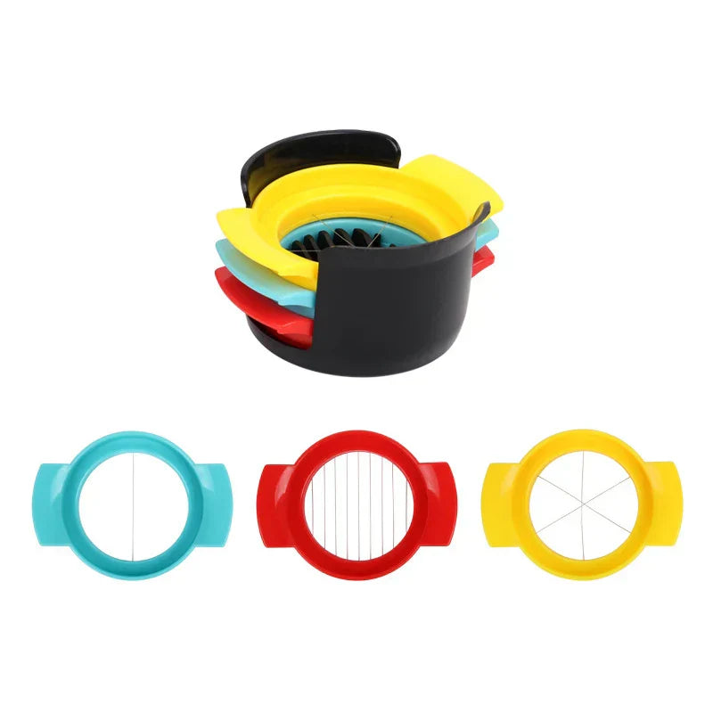 Carvallo 3-i-1 Äggskärare | För hönsägg, vaktelägg & vaktelägg | Precisions & Multifunktionell Carvallo