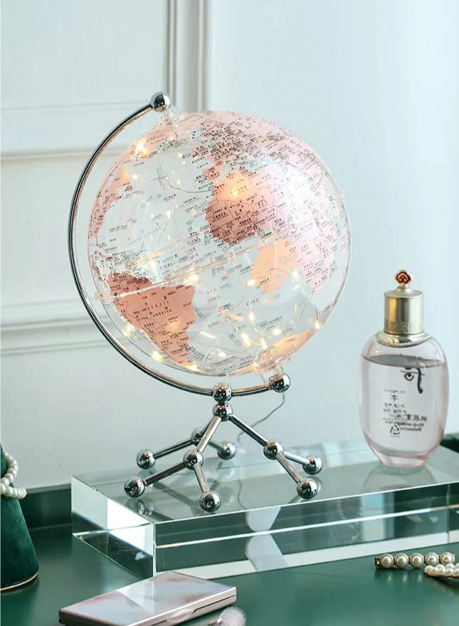 Royaleva LED Rotating World Globe Lamp – Belyst Jord Dekorationsbit Carvallo