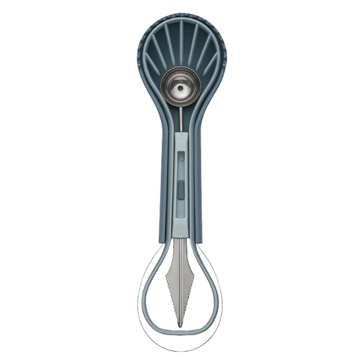 Carvallo 3-i-1 Vattenmelon Skärare & Fruktskopa | Multifunktionellt Fruktverktyg med Kärnlösare & Snida Kniv Carvallo