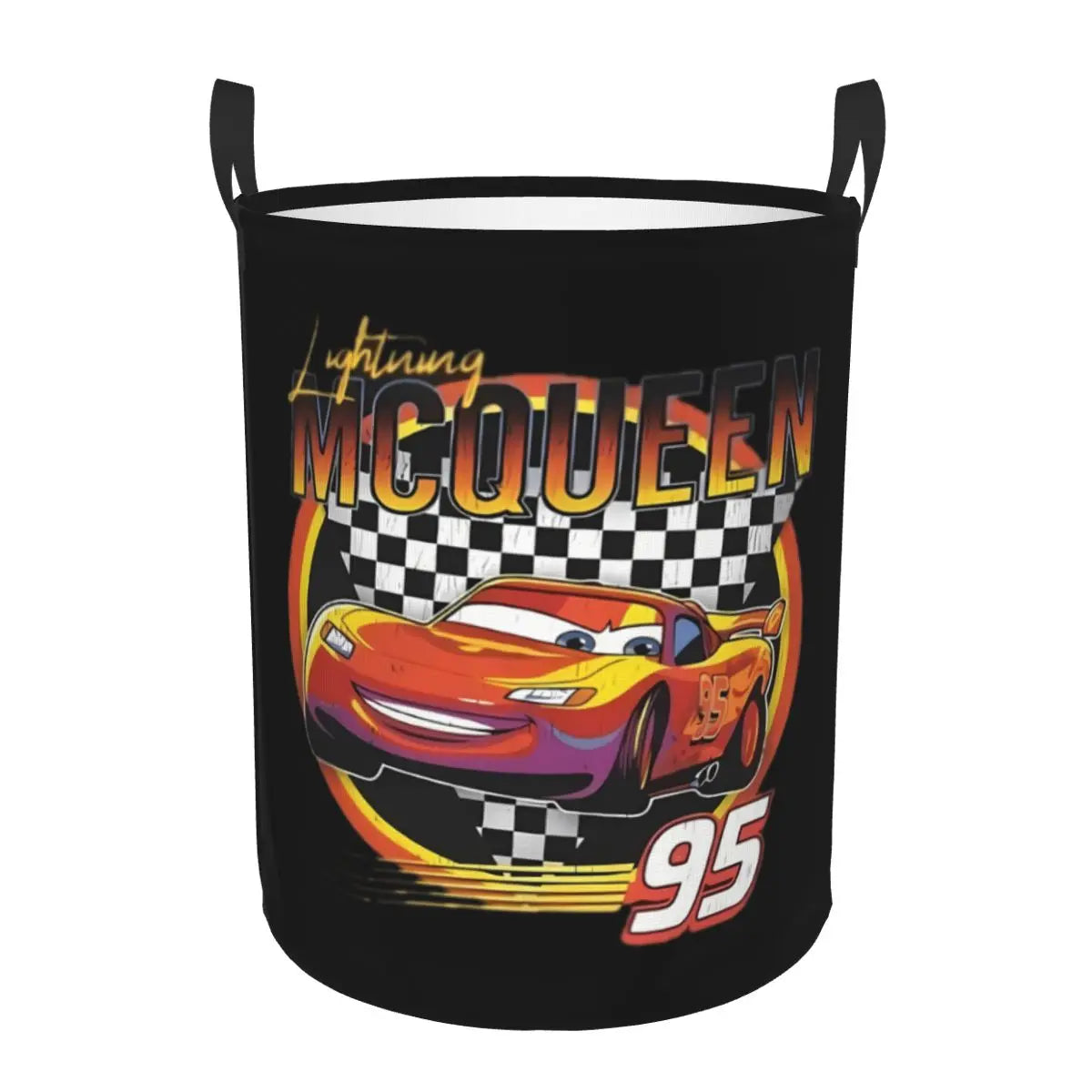 Bilar Lightning McQueen Tvättkorg – Rymlig och Fällbar Korg för Kläder Carvallo
