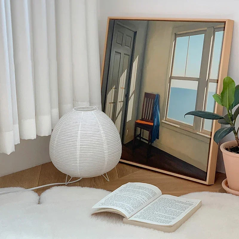 ZenLight Bordslampa – Japansk Rislampa i Modern Design Hemnix