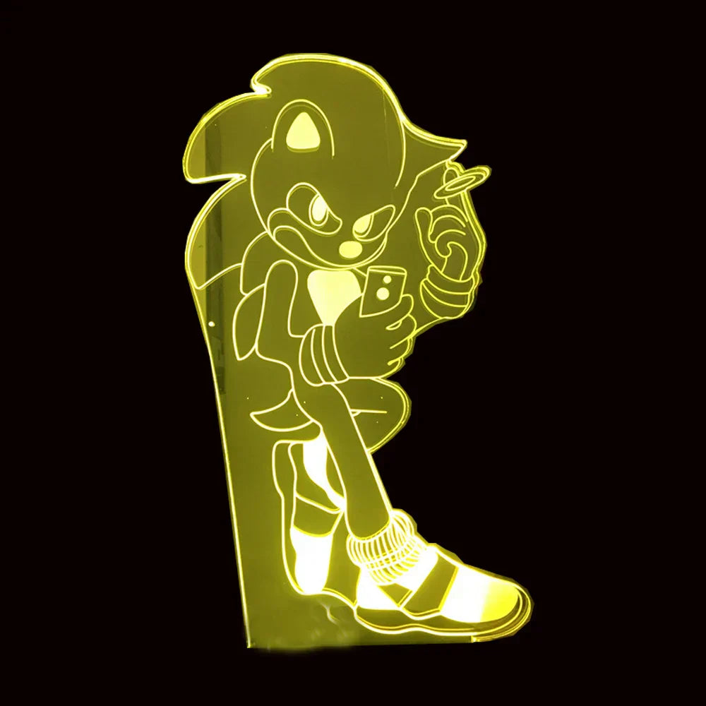 Sonic LED-lampa - Lekfull belysning för spelare Carvallo