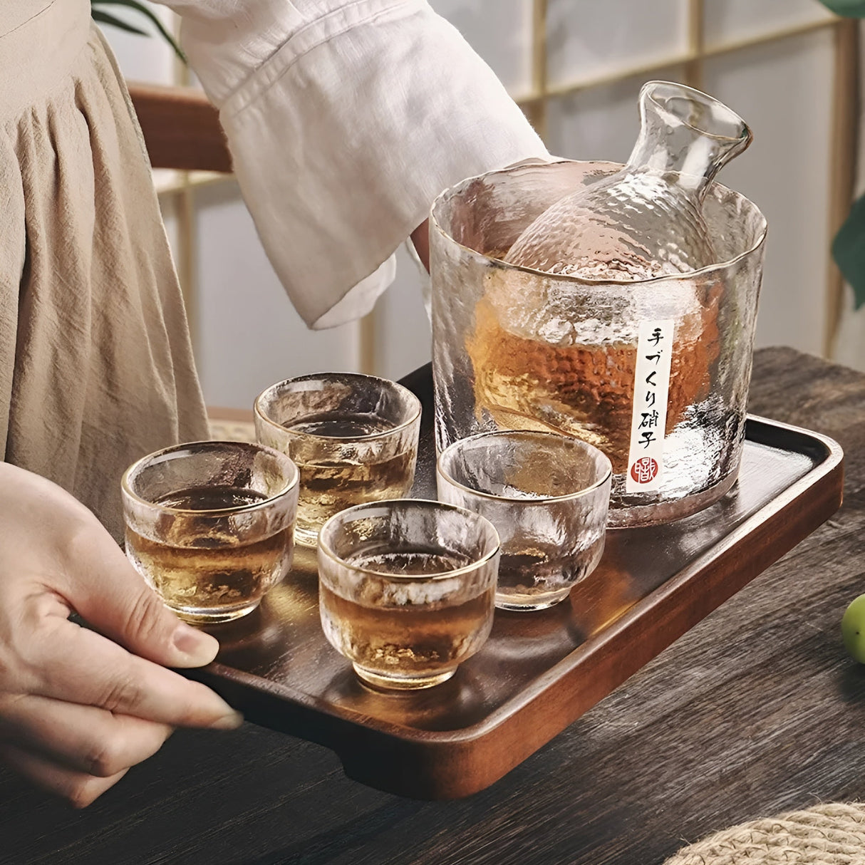 Japanskt glas-set – Elegant sake- & whisky-set | Perfekt för bar & hem Carvallo