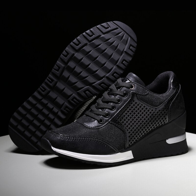 Women's Lace-Up Wedge Sneakers-Shoes for Men-Hemnix-Hemnix