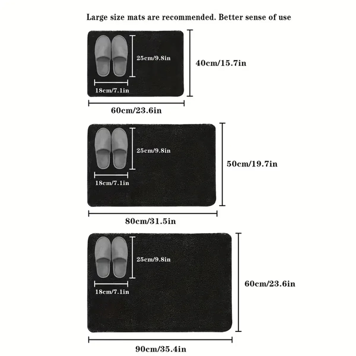 Carvallo SoftGrip Mat Rutschfeste Badematte aus Coral Fleece | Hochsaugfähig & weich | Für Bad & Eingang Carvallo
