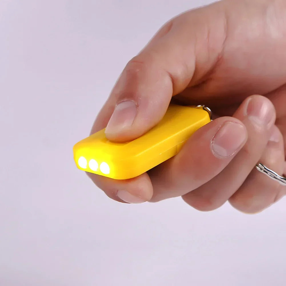 Carvallo BeamKey Solar LED Nyckelring med 3 LEDs | Uppladdningsbar & Väderbeständig | Nödbelysning för Utomhus & Vardag Carvallo