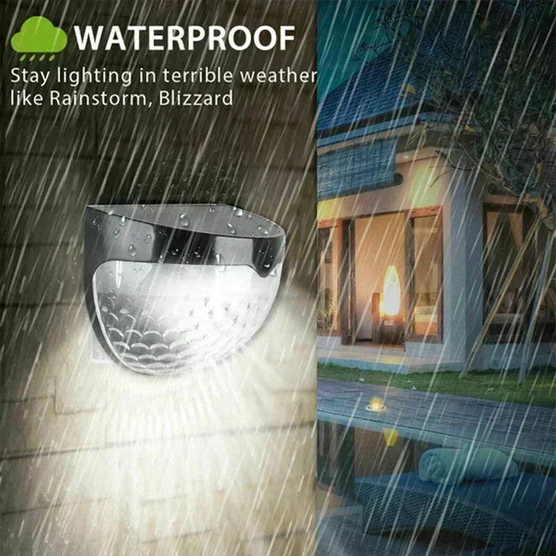 Carvallo Zaunleuchte LumiPath FencePro | Vattentät & Solardriven | Varmvit & Flerfärgad | För Trädgård, Terrass & Trappa Carvallo