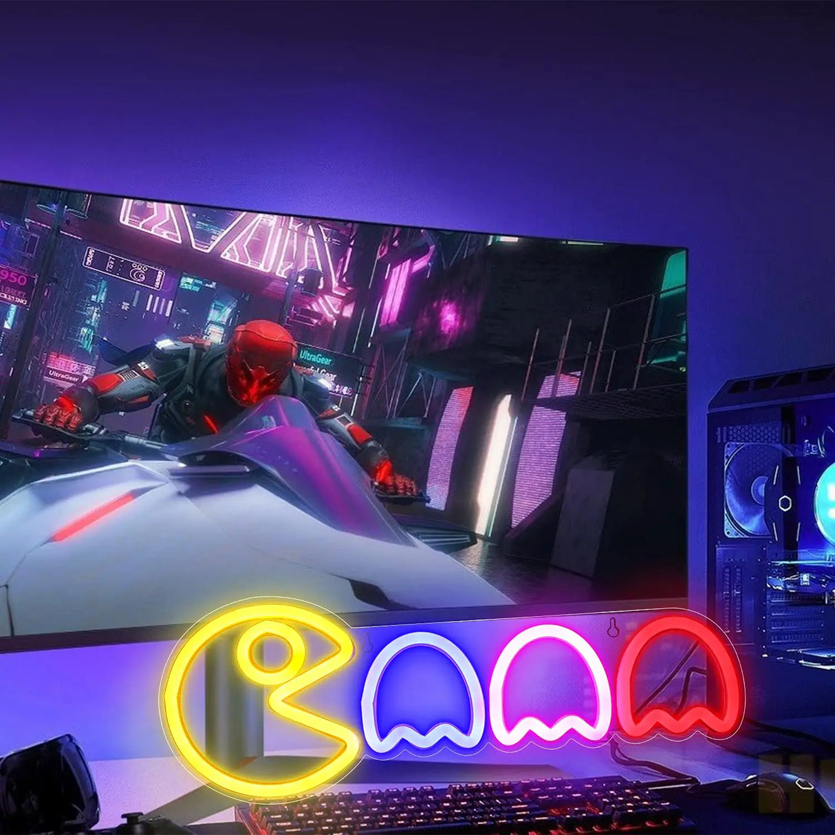 GhostBlaze Light - Lätt neon spöke LED väggskylt ljus Carvallo