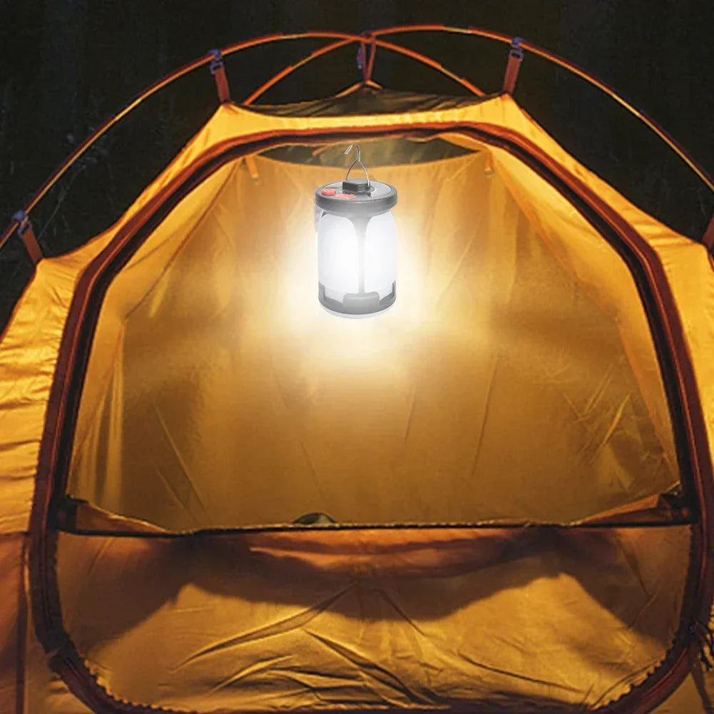 Carvallo Solar Campinglampa | USB & Solenergi Laddning | 6 Ljuslägen | Fällbar & Powerbank – 1000 Lumen Carvallo