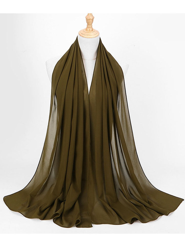 Chiffon Hijab pannband-Clothes for women-Bellasverige-Hemnix